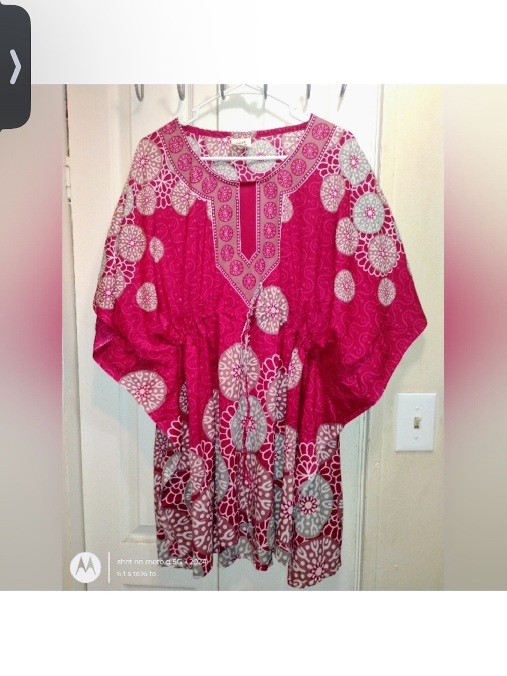 Bright Pink Printed Boho Swim Coverup Tunic
17-01